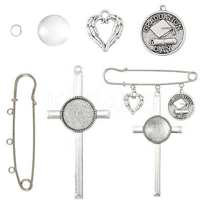 Iron Kilt Pins Brooch Findings DIY-FS0009-47-1