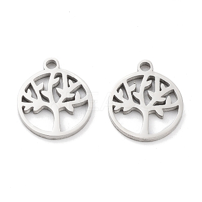Non-Tarnish 316 Surgical Stainless Steel Charms STAS-Q314-03P-1