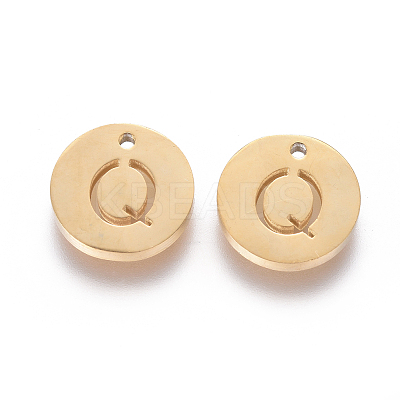 Ion Plating(IP) 304 Stainless Steel Charms STAS-I120-10Q-G-1
