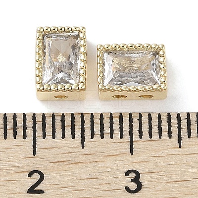 Brass with Cubic Zirconia Beads KK-G491-35G-02-1