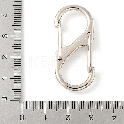 Alloy & Iron Double S Snap Hook Spring Keychain Clasps FIND-H049-02A-P-1