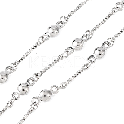 304 Stainless Steel Flat Round Link Chains CHS-H117-02P-1
