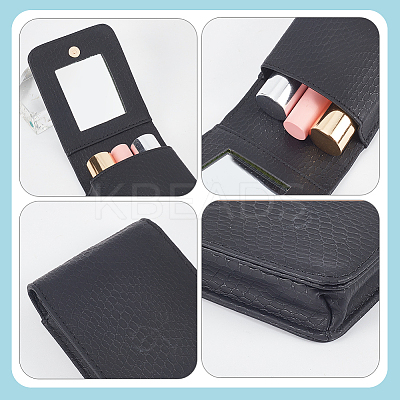 2Pcs 2 Colors Crocodile Print PU Imitation Leather Clutch Bag AJEW-WR0001-98-1