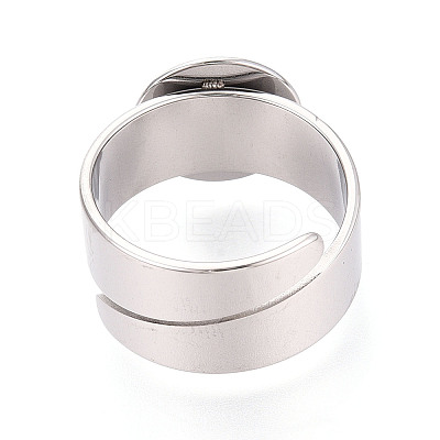 304 Stainless Steel Ring Base Findings STAS-N122-02A-P-1