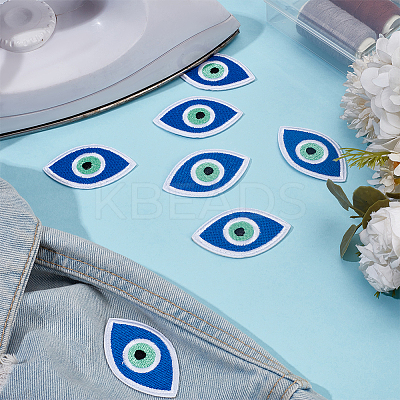 16Pcs Computerized Embroidery Cloth Iron on/Sew on Patches DIY-MA0006-78-1