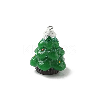 Christmas Theme Opaque Resin Pendants RESI-I336-01P-11-1