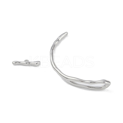 Brass Toggle Clasps KK-U020-07P-1