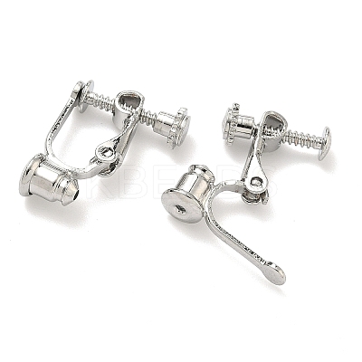 Brass Screw On Clip-on Earring Converters Findings KK-A281-27P-1