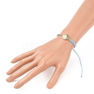 Adjustable Nylon Thread Braided Bead Bracelets BJEW-JB05545-03-1