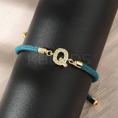 Adjustable Nylon Cord Bracelets X-BJEW-C096-01G-17-1
