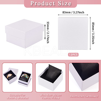 Rectangle Paper Jewelry Gift Boxes CON-TAC0010-91B-1