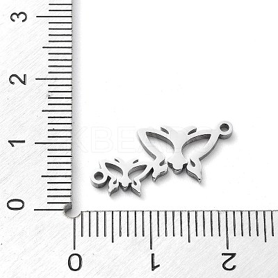 Non-Tarnish 304 Stainless Steel Connector Charms STAS-D036-03B-P-1