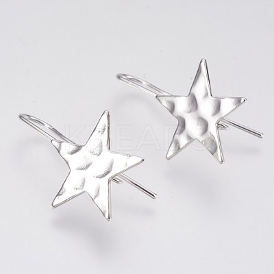 Brass Stud Earring Findings KK-T027-63P-1