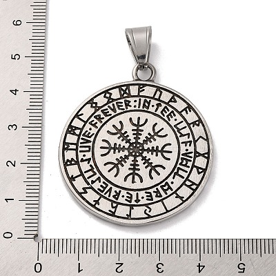304 Stainless Steel Pendants STAS-U021-01AS-1
