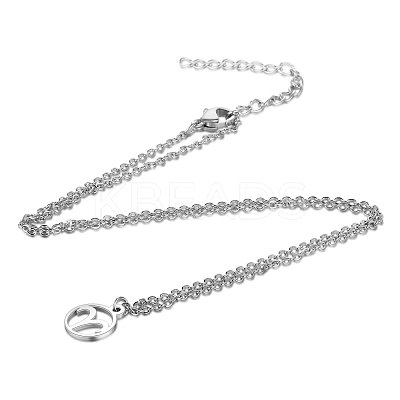 Non-Tarnish 201 Stainless Steel Pendants Necklaces LS-NJEW-S063-TN505-1-1