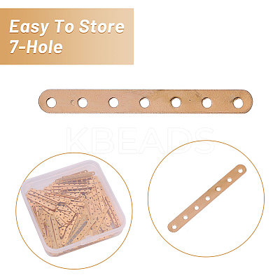 200Pcs Iron Spacer Bar FIND-CA0009-73LG-1