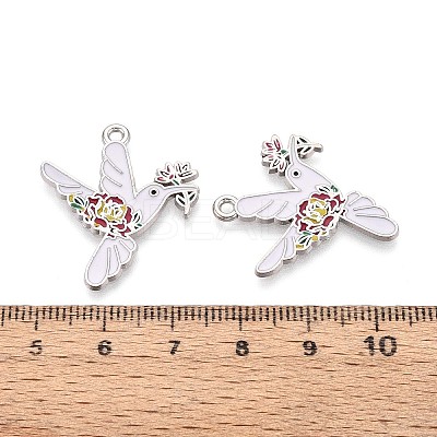 Alloy Enamel Pendants ENAM-N062-10P-1