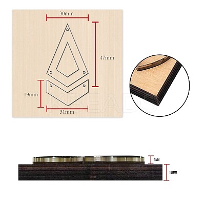 Wood Cutting Dies DIY-WH0169-79-1