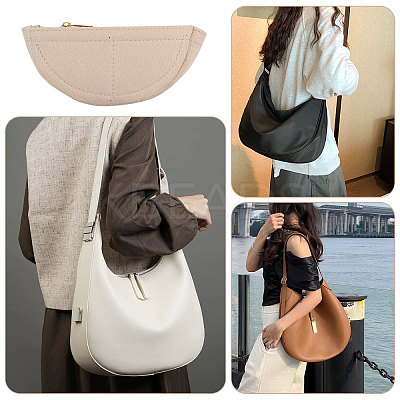 Half Round Felt Purse Organizer Insert AJEW-WH0434-15A-01-1