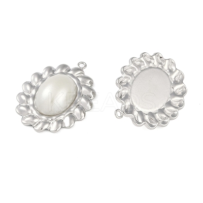 304 Stainless Steel Pendants STAS-Z070-02P-03-1