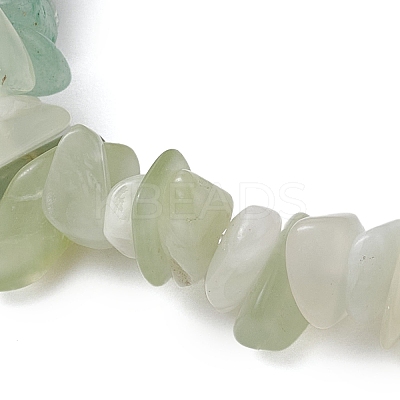 Natural Green Aventurine Chips Beaded Stretch Bracelets for Women BJEW-TA00557-02-1