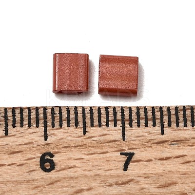 2-Hole Baking Paint Glass Seed Beads SEED-S023-17C-38-1