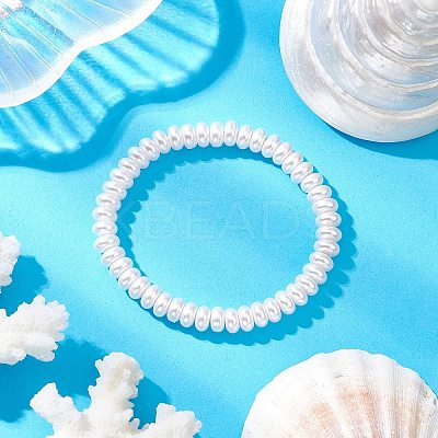 Transparent Spray Painted Glass Beaded Bracelets for Children BJEW-JB11756-1