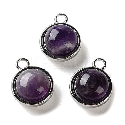 Natural Amethyst Pendants STAS-L022-398E-P-1