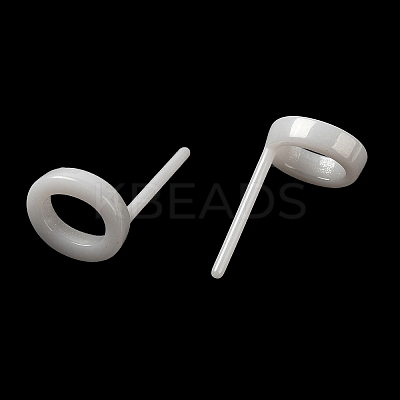 Hypoallergenic Bioceramics Zirconia Ceramic Stud Earrings EJEW-F340-04O-1