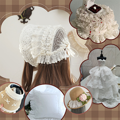 2 Styles Polyester & Chinlon Flower Ribbon OCOR-PH0004-59-1