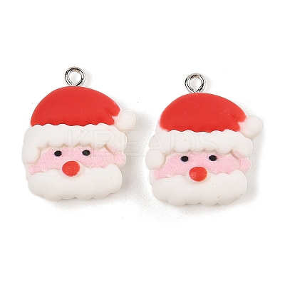 Christmas Theme Opaque Resin Pendants RESI-S08-05E-1