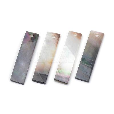 Black Lip Shell Pendants SHEL-Q008-82-1
