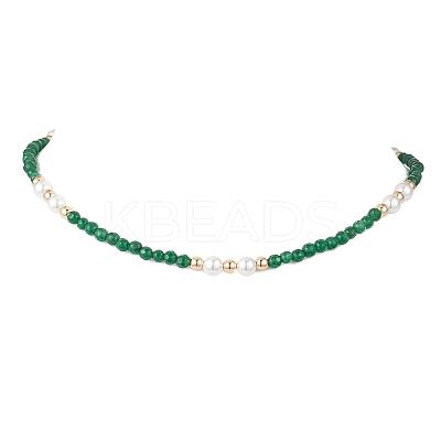 White Jade Necklaces NJEW-JN05340-01-1