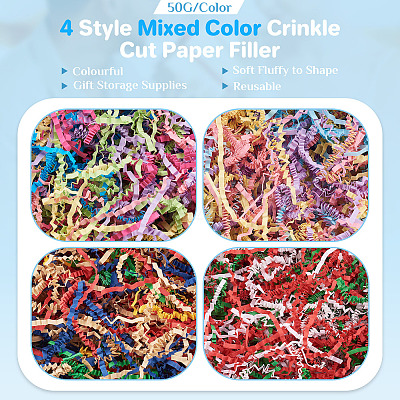 200g 4 Colors Shredded Paper Filler OCOR-TA0002-23-1