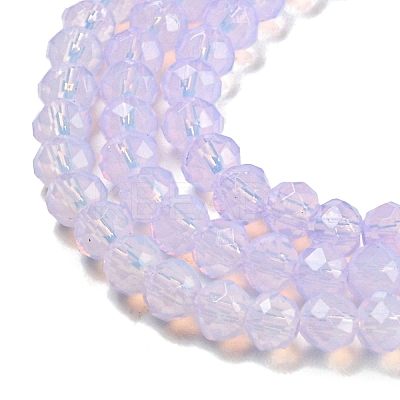 Baking Paint Transparent Glass Beads Strands DGLA-A034-J3mm-B06-1