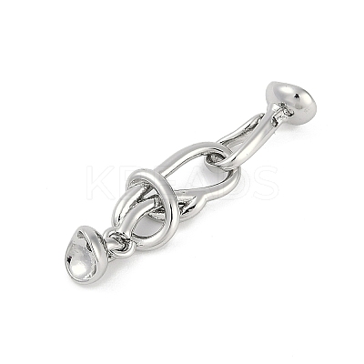 Brass Hook and S-Hook Clasps KK-U043-19P-1