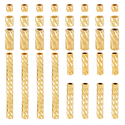 67Pcs 6 Styles 925 Sterling Silver Tube Beads STER-PH0003-49G-1