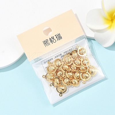 SHEGRACE Brass Round Links XGR0127G-123G-1