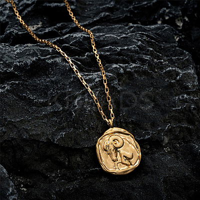 Stainless Steel Cable Chain Necklace WG93556-01-1