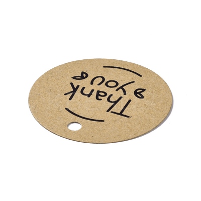 Thank You Theme Kraft Paper Jewelry Display Paper Price Tags CDIS-K004-01D-1