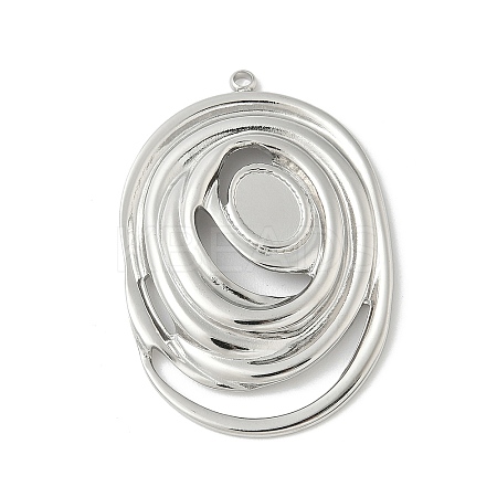 304 Stainless Steel Pendant Cabochon Settings LS-STAS-L293-01P-1