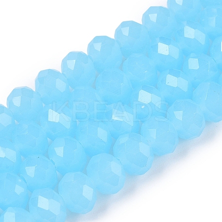 Glass Beads Strands EGLA-A044-J8mm-D04-1