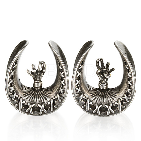 U-Shaped Brass and Alloy Ear Tunnels FS-WG0A997-02-1