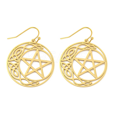 304 Stainless Steel Dangle Earrings for Women EJEW-F338-04G-01-1