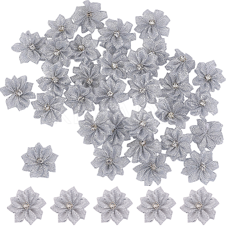 Polyester Rhinestones Flower for Ornament Appliques DIY Wedding FIND-WH20001-76C-1