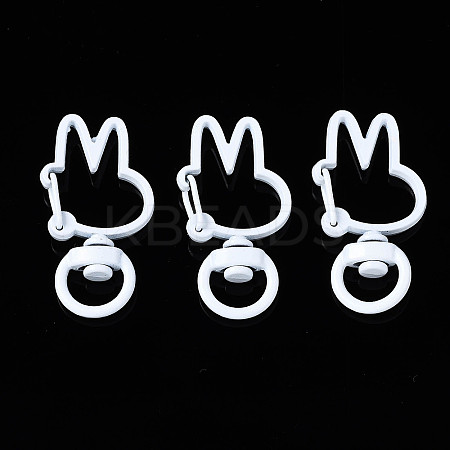 Spray Painted Eco-Friendly Alloy Swivel Snap Hooks Clasps PALLOY-T080-12M-NR-1