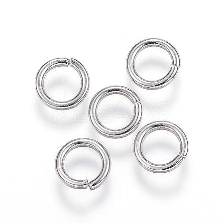 Tarnish Resistant 304 Stainless Steel Open Jump Rings STAS-E113-12P-1