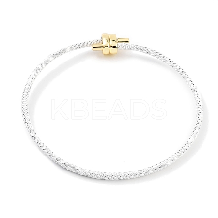 Braided Steel Wire Bracelets Making BJEW-H610-02G-03-1