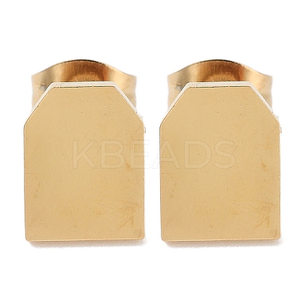 PVD Vacuum Plating 304 Stainless Steel Stud Earrings for Women EJEW-A048-46K-G-1