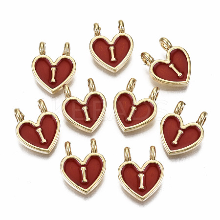 Alloy Enamel Charms ENAM-T012-02I-RS-1